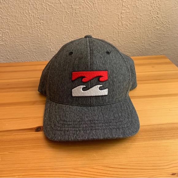 Billabong flexfit charcoal color hat - Picture 1 of 7